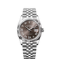 Rolex Stainless Steel And White Gold Datejust - 36 MM - Jubilee Bracelet - Fluted Bezel - Dark Grey Diamond Dial - 126234-0071