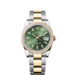 Rolex Stainless Steel And Yellow Gold Datejust - 36 MM - Oyster Bracelet - Diamond Bezel - Olive Green Index Dial - 126283RBR-0044
