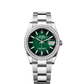 Rolex Stainless Steel And White Gold Datejust - 36 MM - Oyster Bracelet - Diamond Bezel - Green Ombré Dial - 126284RBR-0052