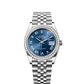 Rolex Stainless Steel And White Gold Datejust - 36 MM - Jubilee Bracelet - Diamond Bezel - Blue Roman Dial - 126284RBR-0061