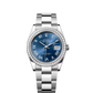 Rolex Stainless Steel And White Gold Datejust - 36 MM - Oyster Bracelet - Diamond Bezel - Blue Roman Dial - 126284RBR-0062