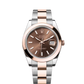 Rolex Stainless Steel and Pink Gold Datejust 41 Date Watch - 41 MM - Oyster Bracelet - Domed Bezel - Chocolate Index Dial - 126301-0001