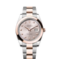 Rolex Stainless Steel and Pink Gold Datejust 41 Date Watch - 41 MM - Oyster Bracelet - Domed Bezel - Sundust Diamond Dial - 126301-0007