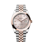 Rolex Stainless Steel and Pink Gold Datejust 41 Date Watch - 41 MM - Jubilee Bracelet - Domed Bezel - Sundust Diamond Dial - 126301-0008