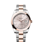 Rolex Stainless Steel and Pink Gold Datejust 41 Date Watch - 41 MM - Oyster Bracelet - Domed Bezel - Sundust Index Dial - 126301-0009
