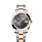 Rolex Stainless Steel and Pink Gold Datejust 41 Date Watch - 41 MM - Oyster Bracelet - Domed Bezel - Slate Wimbledon Dial - 126301-0015