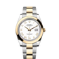 Rolex Stainless Steel and Yellow Gold Datejust 41 Date Watch - 41 MM - Oyster Bracelet - Smooth Bezel - White Roman Dial - 126303-0025