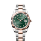 Rolex Stainless Steel and Pink Gold Datejust 41 Date Watch - 41 MM - Oyster Bracelet - Fluted Bezel - Mint Green Roman Dial - 126331-0021