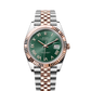 Rolex Stainless Steel and Pink Gold Datejust 41 Date Watch - 41 MM - Jubilee Bracelet - Fluted Bezel - Mint Green Roman Dial - 126331-0022