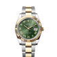 Rolex Stainless Steel and Yellow Gold Datejust 41 Date Watch - 41 MM - Oyster Bracelet - Fluted Bezel - Olive Green Roman Dial - 126333-0023