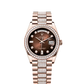 Rolex Presidential Everose Gold Day-Date 36MM - Diamond-Set President Bracelet Watch - Brown Ombré Diamond Dial - 128345RBR-0041