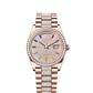 Rolex Presidential Everose Gold Day-Date 36MM - Rose Gold - Diamond Bezel - Diamond-Paved Rainbow Sapphire Dial - 128345RBR-0043