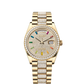 Rolex Presidential Yellow Gold Day-Date 36MM - Diamond-Set President Bracelet Watch - Diamond-Paved Rainbow Sapphire Dial - 128348RBR-0031
