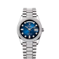 Rolex Presidential White Gold Day-Date 36MM - Diamond-Set President Bracelet Watch - Blue Ombré Diamond Dial - 128349RBR-0016
