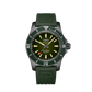 Breitling Superocean Black Stainless Steel 46 MM - Green Rubber Strap - Black Dial - M173681A1L1S1