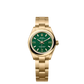 Rolex Oyster Perpetual - Yellow Gold - 28 MM - Oyster Bracelet - Green Stone Dial - 276208-0002