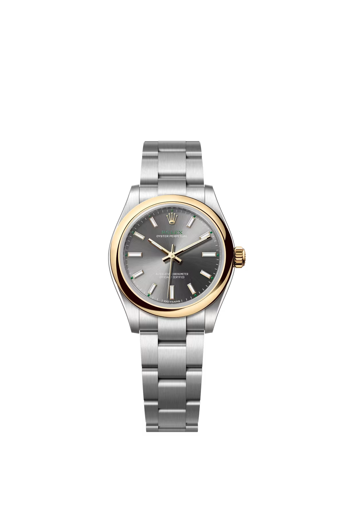 Rolex Oyster Perpetual "100 Years" Centennial Edition - Yellow Rolesor - 31 MM - Oyster Bracelet - Slate Dial - 277203-0001
