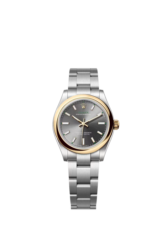 Rolex Oyster Perpetual "100 Years" Centennial Edition - Yellow Rolesor - 31 MM - Oyster Bracelet - Slate Dial - 277203-0001