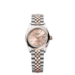 Rolex Lady-Datejust - 28 MM - Oystersteel and Rose Gold - Jubilee Bracelet - Smooth Bezel - Rose Index Dial - 279161-0023