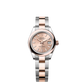 Rolex Lady-Datejust - 28 MM - Oystersteel and Rose Gold - Oyster Bracelet - Smooth Bezel - Rose Index Dial - 279161-0024