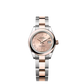 Rolex Lady-Datejust - 28 MM - Oystersteel and Rose Gold - Oyster Bracelet - Smooth Bezel - Rose Roman Dial - 279161-0026