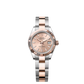 Rolex Lady-Datejust - 28 MM - Oystersteel and Rose Gold - Oyster Bracelet - Fluted Bezel - Rose Index Dial - 279171-0024