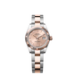 Rolex Lady-Datejust - 28 MM - Oystersteel and Rose Gold - Oyster Bracelet - Fluted Bezel - Rose Roman Dial - 279171-0026