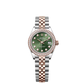 Rolex Lady-Datejust - 28 MM - Oystersteel and Rose Gold - Jubilee Bracelet - Diamond Bezel - Green Diamond Dial - 279381RBR-0007
