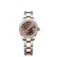 Rolex Lady-Datejust - 28 MM - Oystersteel and Rose Gold - Oyster Bracelet - Diamond Bezel - Chocolate Roman Dial - 279381RBR-0010