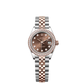 Rolex Lady-Datejust - 28 MM - Oystersteel and Rose Gold - Jubilee Bracelet - Diamond Bezel - Chocolate Diamond Dial - 279381RBR-0011