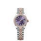 Rolex Lady-Datejust - 28 MM - Oystersteel and Rose Gold - Jubilee Bracelet - Diamond Bezel - Purple Diamond Dial - 279381RBR-0015