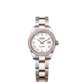 Rolex Lady-Datejust - 28 MM - Oystersteel and Rose Gold - Oyster Bracelet - Diamond Bezel - White Roman Dial - 279381RBR-0022