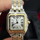 Cartier Panthére De Cartier Yellow Gold and Stainless Steel (Small Model) - 30 MM x 23 MM - Yellow Gold and Stainless Steel Bracelet - Yellow Gold Bezel - Silvered Dial - W2PN0018