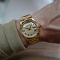 Rolex Day-Date - 36 MM - Yellow Gold - Diamond Bezel - Mother of Pearl and Diamond Roman Dial - 18208 MoPDR