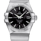 Omega Constellation Stainless Steel 35 MM - Stainless Steel Bracelet - Black Dial - 123.10.35.20.01.001