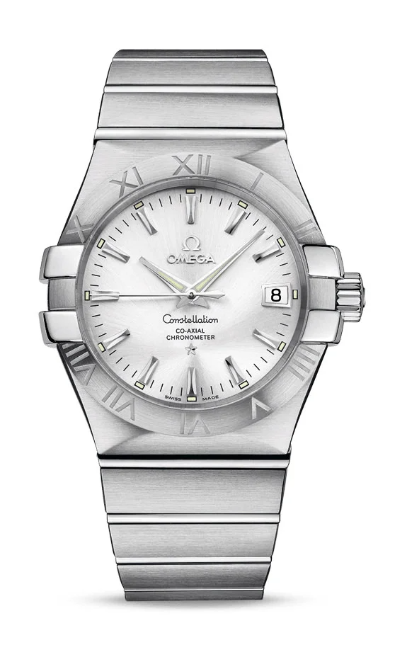 Omega Constellation Stainless Steel 35 MM - Stainless Steel Bracelet - Silver Dial - 123.10.35.20.02.001