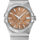 Omega Constellation Stainless Steel 35 MM - Stainless Steel Bracelet - Brown Dial - 123.10.35.20.10.001