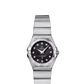 Omega Constellation Stainless Steel 24 MM - Stainless Steel Bracelet  - Black Diamond Dial - 123.10.24.60.51.001