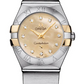 Omega Constellation Stainless Steel and Yellow Gold 24 MM - Stainless Steel Bracelet - Champagne Mother-Of-Pearl Diamond Dial - 123.20.24.60.57.002