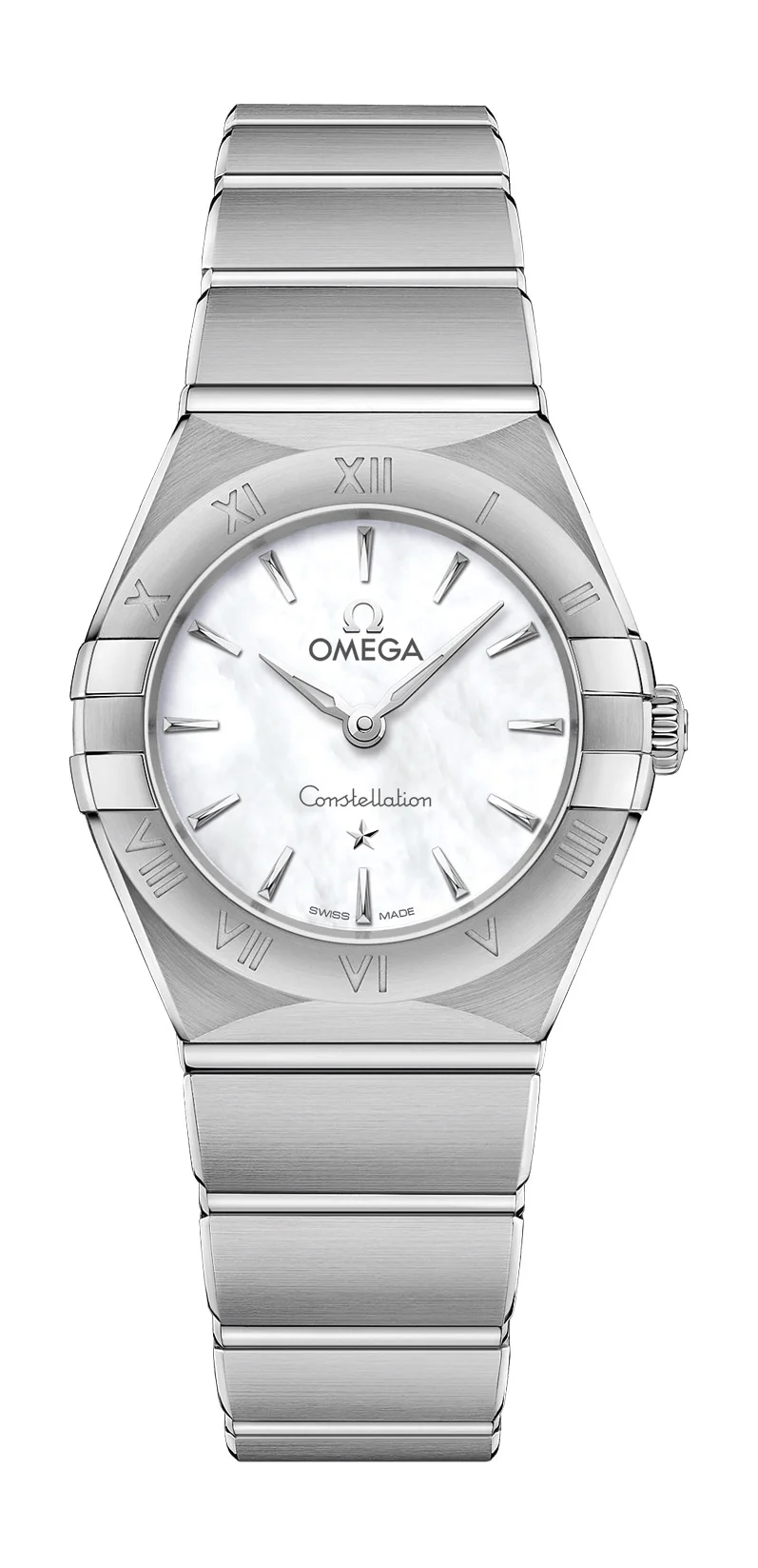 Omega Constellation Stainless Steel 25 MM - Stainless Steel Bracelet - Mother-Of-Pearl Dial - 131.10.25.60.05.001