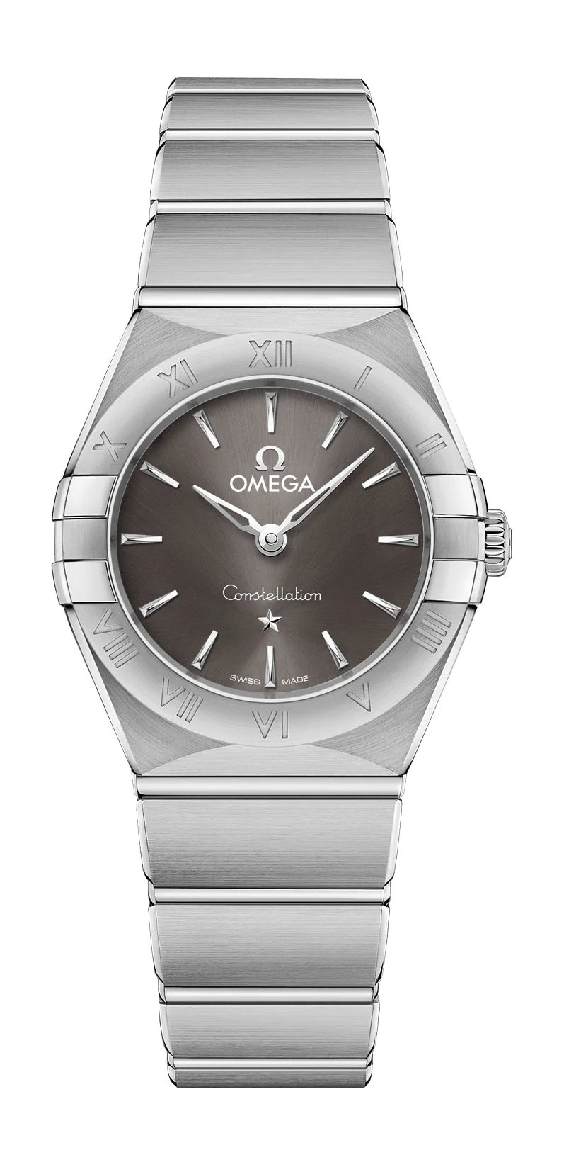 Omega Constellation Stainless Steel 25 MM - Stainless Steel Bracelet - Grey Dial - 131.10.25.60.06.001