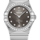 Omega Constellation Stainless Steel 25 MM - Stainless Steel Bracelet - Diamond Bezel - Grey Diamond Dial - 131.15.25.60.56.001