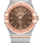 Omega Constellation Stainless Steel and Rose Gold 25 MM - Stainless Steel and Rose Gold Bracelet - Brown Dial - 131.20.25.60.13.001