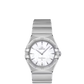 Omega Constellation Stainless Steel 28 MM - Stainless Steel Bracelet - White Mother-Of-Pearl Dial - 131.10.28.60.05.001