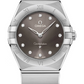 Omega Constellation Stainless Steel 28 MM - Stainless Steel Bracelet- Black Diamond Dial - 131.10.28.60.56.001