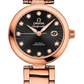 Omega De Ville Rose Gold 34 MM - Rose Gold Bracelet - Black Diamond Dial - 425.60.34.20.51.001