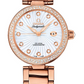 Omega De Ville Rose Gold 34 MM - Rose Gold Bracelet - Diamond Bezel - White Mother-Of-Pearl Diamond Dial - 425.65.34.20.55.001