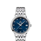 Omega De Ville Stainless Steel 32.7 MM - Stainless Steel Bracelet - Blue Diamond Dial - 424.10.33.20.53.001 424.13.33.20. nyc watcher nyc watches