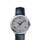 Omega De Ville Stainless Steel 32.7 MM - Blue Leather Strap - Grey Dial - 424.13.33.20.56.002 nyc watcher nyc watches