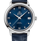 Omega De Ville Stainless Steel 32.7 MM - Blue Leather Strap - Blue Diamond Dial - 424.13.33.20.53.001 nyc watcher nyc watches